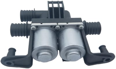 Dailygoods- Verwarmingsregelventiel dubbele magneet - IJzeren verwarmingsventiel - Waterventiel - Compatibel met B M W E38 E39 E46 E53 X5 - Toepassing 3.0L 6-cilinder motor
