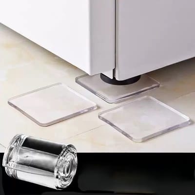 4 Stuks Anti Slip Pads – Meubelonderzetter – Geluiddempers – Transparant - Siliconen -LOUZIR