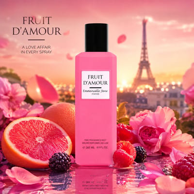Franse Body en Hair Mist - Fruit D'Amour -een heerlijke frisse fruitige geur - blijft minimaal 7 uur ruiken.