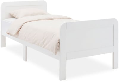 Homestyle4u Seniorenbed - 90x200 cm - Houten bed - extra hoog - Wit