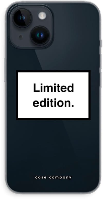 Case Company® - Hoesje geschikt voor iPhone 14 hoesje - Limited edition - Soft Cover Telefoonhoesje - Bescherming aan alle Kanten en Schermrand