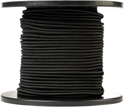 Elastisch Rond Touw 4mm Zwart 100 Meter Professionele Kwaliteit