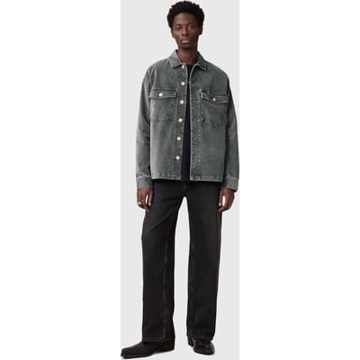 AllSaints Harrier Ls Shirt Rain Grey Taglia: M | Camicie Casual Outlet | Uomo | Grigio