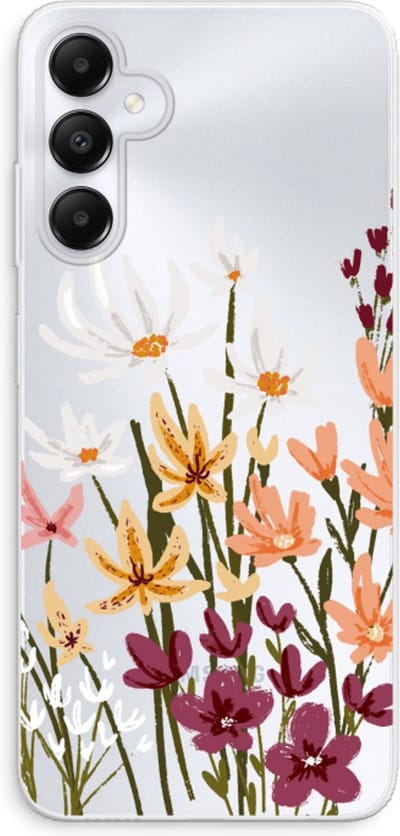 Case Company® - Hoesje geschikt voor Samsung Galaxy A05s hoesje - Painted wildflowers - Soft Cover Telefoonhoesje - Bescherming aan alle Kanten en Schermrand