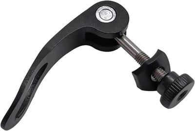 Fiets Zadelpenklem - Quick Release Zadel - Zadelhoogte Aanpassen - Gereedschapsloos Montage - M5x45mm - Zwart