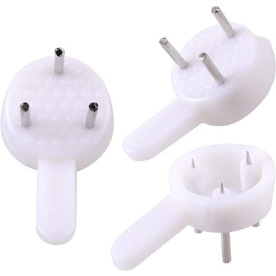 47 Delen Spoorloze Muurafbeelding Haken Plastic Onzichtbaar Spoorloos Gipsplaat Afbeelding Ophangkit 47Pcs