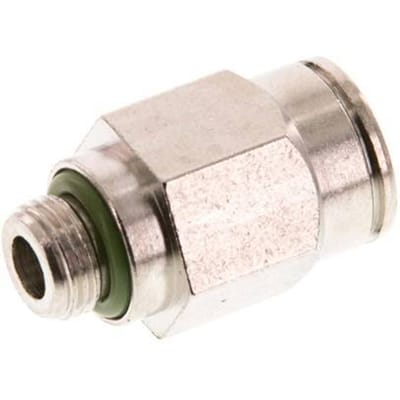 10mm x G1/8'' Messing Insteekfitting Buitendraad FKM [2 Stuks]