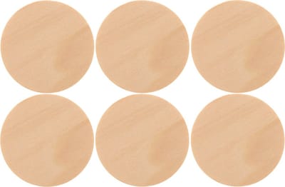 Houten schijven/cirkels/rondjes van dia 6 cm - 12x stuks - Hobby/knutselmateriaal - zelf decoreren/maken