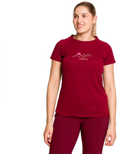 Trangoworld Mudgee T-shirt Met Korte Mouwen Rood L Vrouw