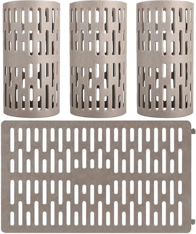 Boombescherming met ventilatiegaten, 20 x 34 cm, voorkomt schade door grasmaaiers, verstelbaar voor verschillende boom- en plantgroottes, set van 4 stuks