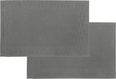Tiseco Home Studio - Badmat DELUX - SET/2 - 100% katoen - 750 g/m² - superzacht en zeer absorberend - Rechthoek - 50x80 cm - Grijs
