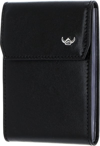 Golden Head Leren kaarthoes Colorado RFID Protect Kartenetui 4425 Schwarz zwart