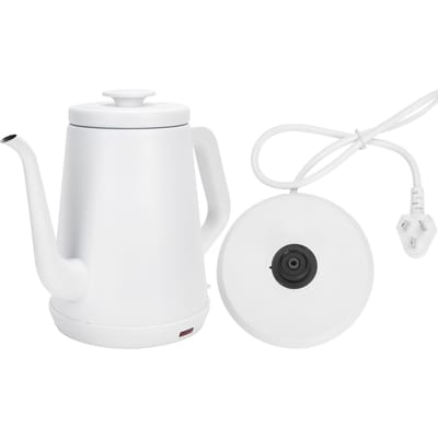 Witte Waterkoker Roestvrij Staal Automatische Uitschakeling Elektrische Koffie Waterkoker