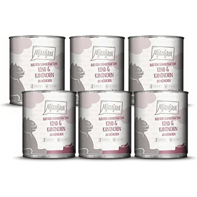 MjAMjAM - DUO van Heerlijk Rundvlees & Konijn met Wortelen 6 x 800 g