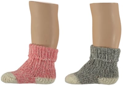Apollo - 4-Pack - Noorse Babysokjes - Wol Percentage - 2-Pack - Heren / Dames - roze - 19-22 - 164355001