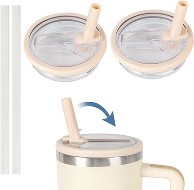 Vervangbaar en Herbruikbaar Deksel met Flip Strap, Lekvrij en Spatvrij Ontwerp voor Flessen en Bekers