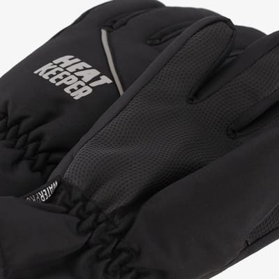 Heat Keeper kinder thermo handschoenen zwart - Maat 128/134