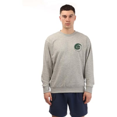 New Balance Heren Frans Terry Relaxed Fit T-shirt met grafische print (Grijs)