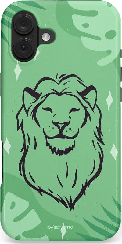 Casetastic hoesje geschikt voor Apple iPhone 16 Plus - MagSafe - Dubbellaagse bescherming - Trots in de jungle - Fashion Case - Mintgroen