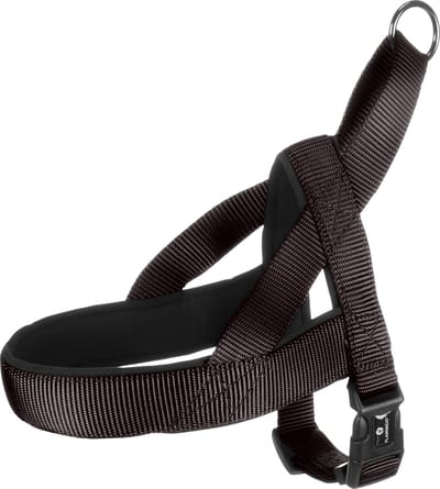 Flamingo Abbi Noors - Harnas Honden - Noors Harnas Abbi Zwart Xs 35-42cm 20mm - 1st - 132860 - 1st