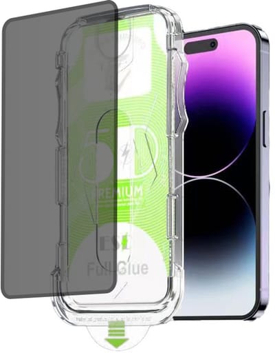 Glass Screenprotector Geschikt voor Apple iPhone 16 Pro Max - Beschermglas met EasyFit Applicator voor eenvoudige Plaatsing - Casemania Full Screen Glazen Screen Protector