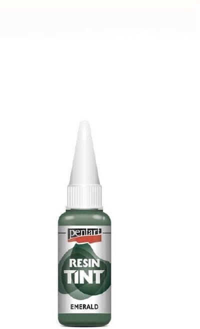 Pentart resin kleurstof emerald 20ml - smaragdgroene harsverf.