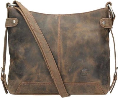 Bear Design Petra Leren Schoudertas - HD Bruin
