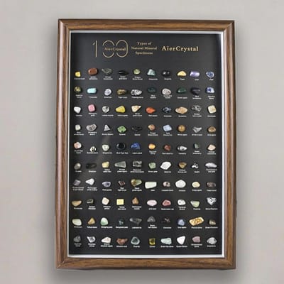 100 Stuks Mineraal Specimen Set Natuurlijke Kristallen En Genezende Stenen Gepolijste Veelkleurige Steen Voor Huisdecoratie En Cadeau Geven gray