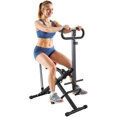 VEVOR Squat Machine voor Diepe Squats, Opvouwbare Trainingsapparatuur, Glute Trainer met 5-standen Verstelbare Zitting, Thuistrainingsapparatuur voor Bilspieren en Benen, Glute Machine, Zwart