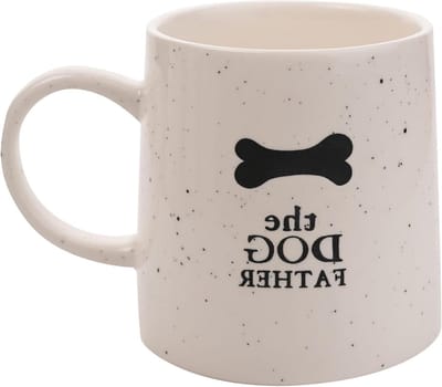 Honden Liefhebber Mok - Koffiemok Thee - Warme Dranken Genieten - Hondenbot Silhouet - 350ml - Wit