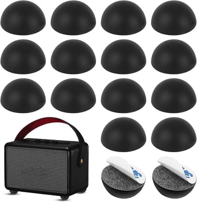 Subwoofer Voeten - Luidspreker Poten - Trillingen Dempen - Zelfklevend Siliconen - 30 x 15 mm - Zwart