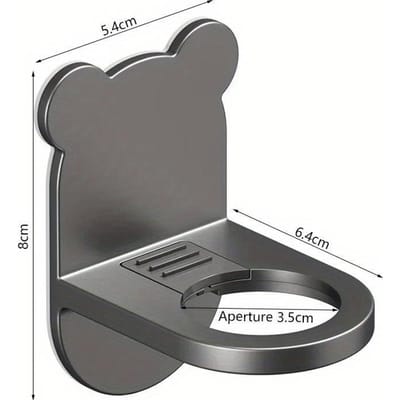Support Universel pour Bouteilles de Gel Douche Mural Réglable Porte-Bouteilles de Shampooing en Métal Distributeur de Savon pour les Mains Crochet Sans Perçage 1pc gris