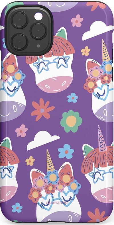 Casetastic Hoesje Geschikt voor Apple iPhone 11 Pro Max - Stijlvolle Beschermende Duo-layer Case - Eenhoorn Magie