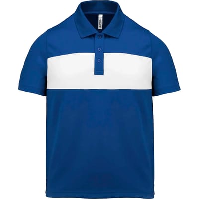 PROACT® Kinderpolo korte mouwen PA494 - Sporty Royal Blue / White - 12/14 years (12/14 ans)