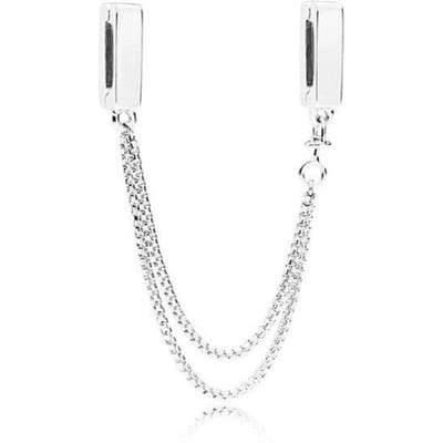 Nieuwe S925 Sterling Zilveren Kleur Armband Diy Charms Armband Fit Originele Vrouwen Reflexions Kralen Armband Luxe Sieraden Geschenken 19cm white