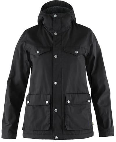 Fjällräven Greenland Winterjas Dames, black Maat L