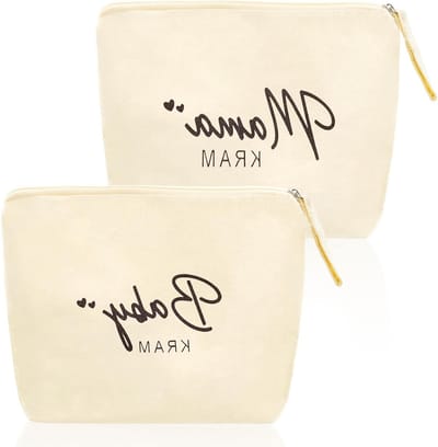 Make-up Tas Set van 2 voor Moeders - Ideale Cadeau Ideeën, Reistas en Organizer voor Cosmetica