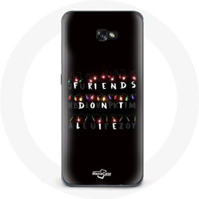 Coque - Maniacase - Samsung Galaxy A3 2017 - Noir - Souple - Stranger Things noir