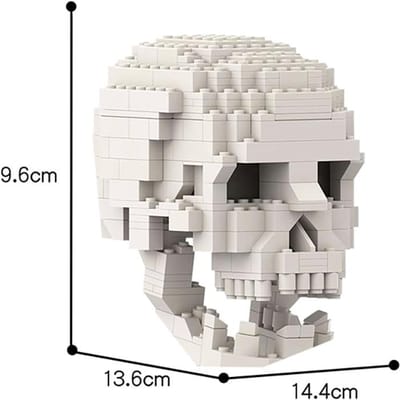 MOC 41161 Crâne Humain Cerveau Blocs de Construction Simulation Scientifique Squelette Terreur Éclairer Jeu Axé sur l'Apprentissage Jouet Jeu d'Enfant Cadeau PDF Insturction