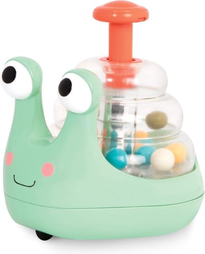 B.Toys - Dansende Slak met Lichteffecten & Ballen - Interactief Babyspeelgoed - 6+ Maanden - BPA-vrij