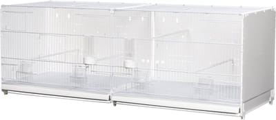 Metalen draadkooi 120 cm breed - Metalen draadkooi 120 cm breed - 2 stuks - Italiaanse draadkooien - Kooien - Broedkooien / Kweekkooien