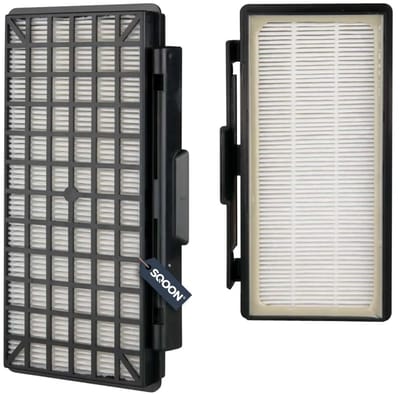 SQOON® HEPA-filter geschikt voor Bosch Siemens VSZ62541 - Gelijk aan model: 647753, 577303, 00577303 - Vervangt BBZ154HF - Voor optimale filtering van fijne stofdeeltjes en allergenen