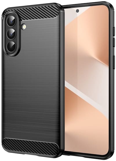 Coverup Hoesje - Geschikt voor Samsung Galaxy A57 Hoesje - Coverup Armor Brushed TPU Back Cover - Zwart