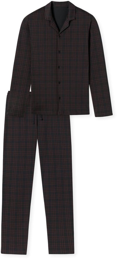 Schiesser – Fine Interlock - Pyjama – 180272 – Antracite - 50