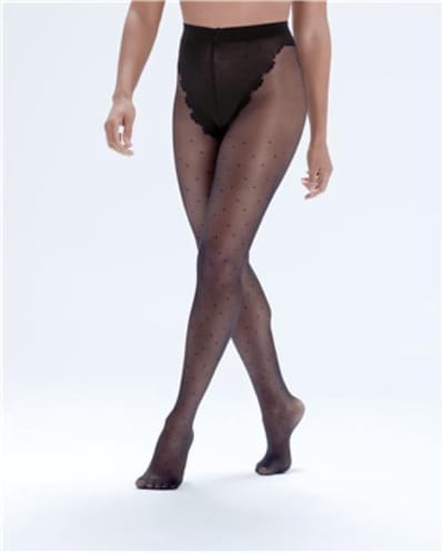 Pretty Polly Panty - Eco-Wear - Duurzaam - Biodegradable met Nopjes - 20 Den. - S/M - Zwart