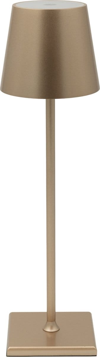 Luxus Europe - Tafellamp Touch Fleur Goud - Draadloze LED Tafellamp Binnen - USB-C Oplaadbaar - Touchbediening - Dimbaar