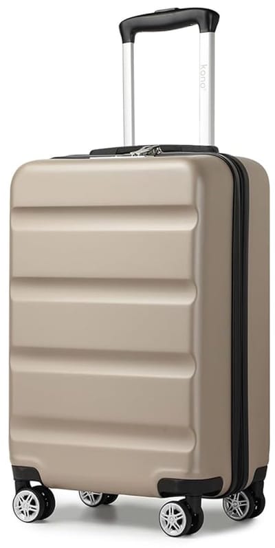 Jensaro Handbagage Koffer - Lichtgewicht Harde Reiskoffer met TSA Slot en 4 Spinnerwielen - Cabine Trolley - 55x35x22 CM - Kaki