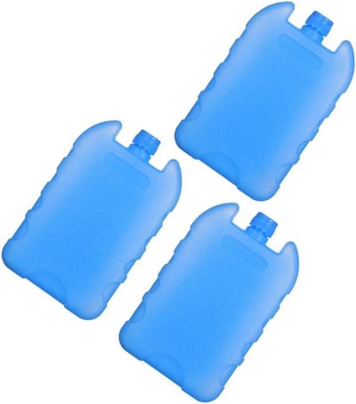 Herbruikbare Koelelementen - Vrieselementen Koelbox - Buitenactiviteiten Voedsel - Water Vullen Invriezen - 14x9x2 cm - Lichtblauw