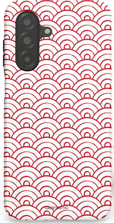 Casetastic Hoesje Geschikt voor Samsung A26 - Stijlvolle Beschermende Duo-layer Case - Golfjes