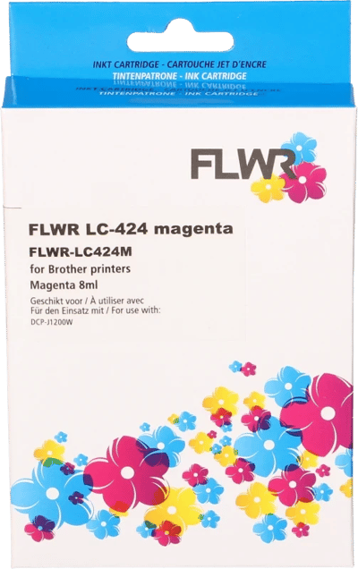 FLWR - Cartridges / Brother LC-424 / magenta / Geschikt voor Brother